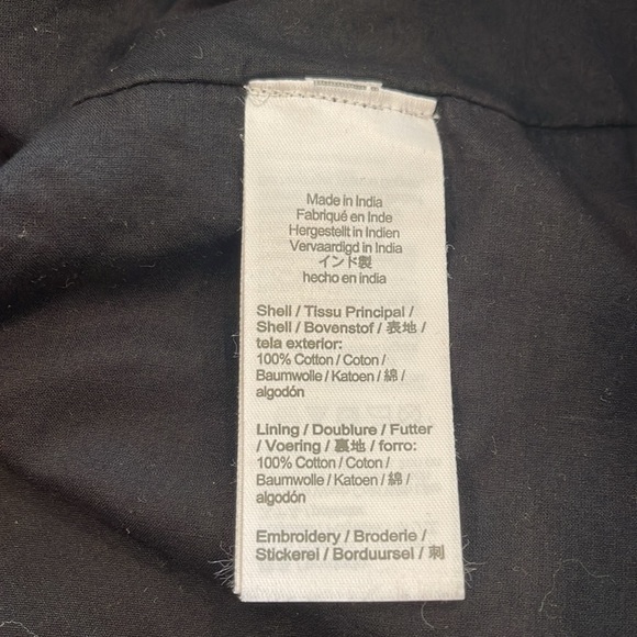 J.Crew Flutter Sleeve Eyelet Top, black, small - Picture 6 of 7